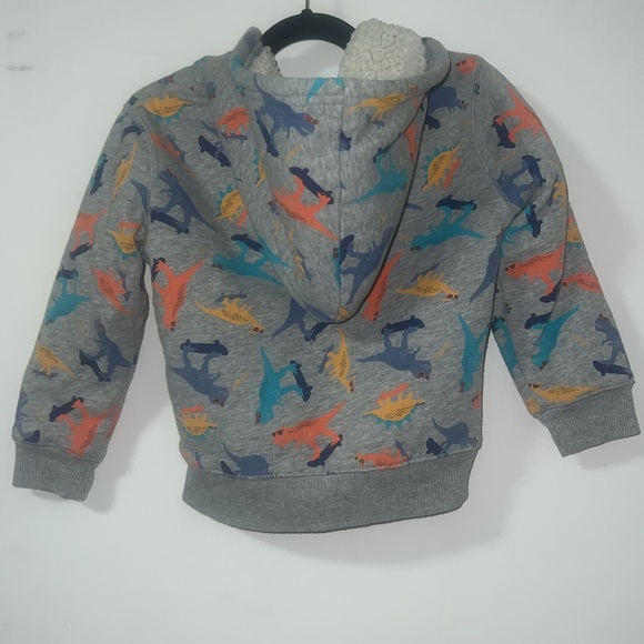 The children’s place Toddler Boy 4T, dinosaur jacket, full zip with hood, EUC - Picture 5 of 5
